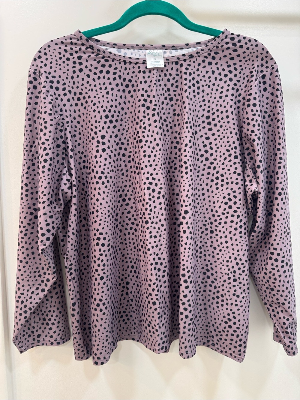 Kona Sol Dusty Mauve Long-Sleeve Printed Coverup